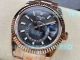NOOB Factory Replica Rolex Sky-Dweller Gloss Black Dial Rose Gold Fluted Bezel 42MM Watch (3)_th.jpg